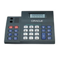 Black 8 Digit Electronic Calculator W/ Clear Keys & 2 Pen Slots